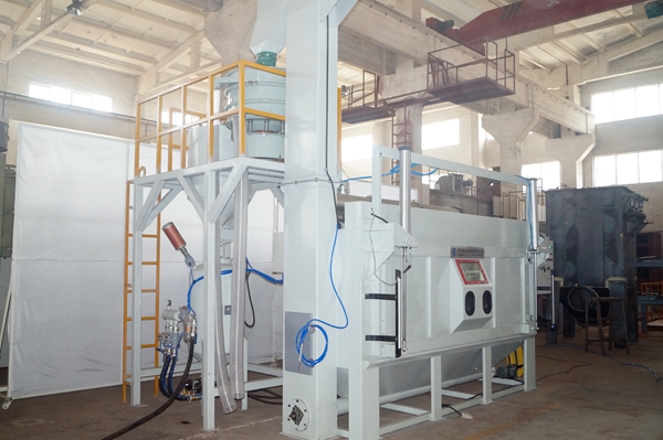 塑料擠壓螺桿清理自動噴砂機 塑料擠壓螺桿清理自動噴砂機
